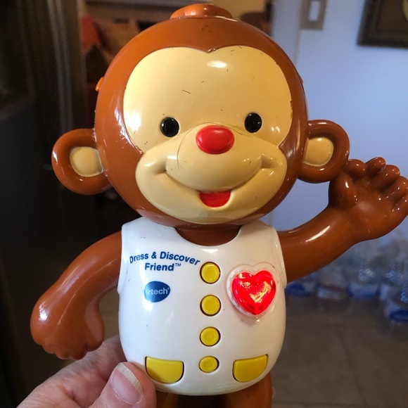 Vtech Dress & Discover Friend Talking Monkey Lights  Sounds Learning Toy Toddler - Picture 1 of 13